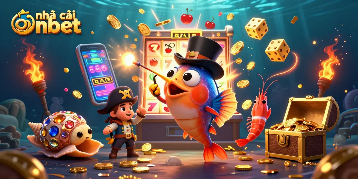 Experience thrilling gameplay at nhà cái onbet with dynamic 3D casino elements and colorful characters.