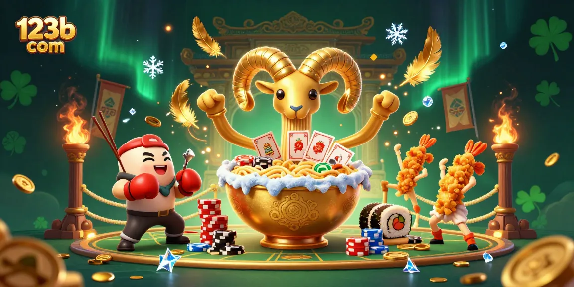 Engage with 123b com in this vibrant casino scene showcasing dynamic characters and exciting game elements.